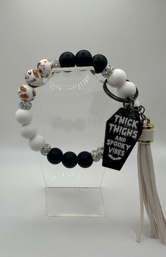 Spooky Pumpkin Wristlet