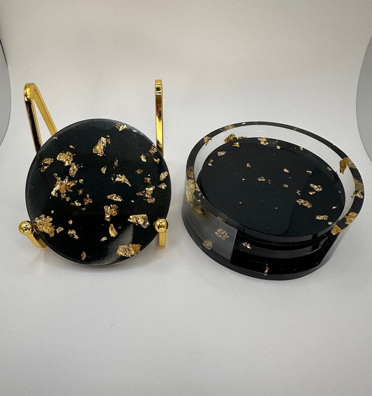 Black and Gold Circle Set